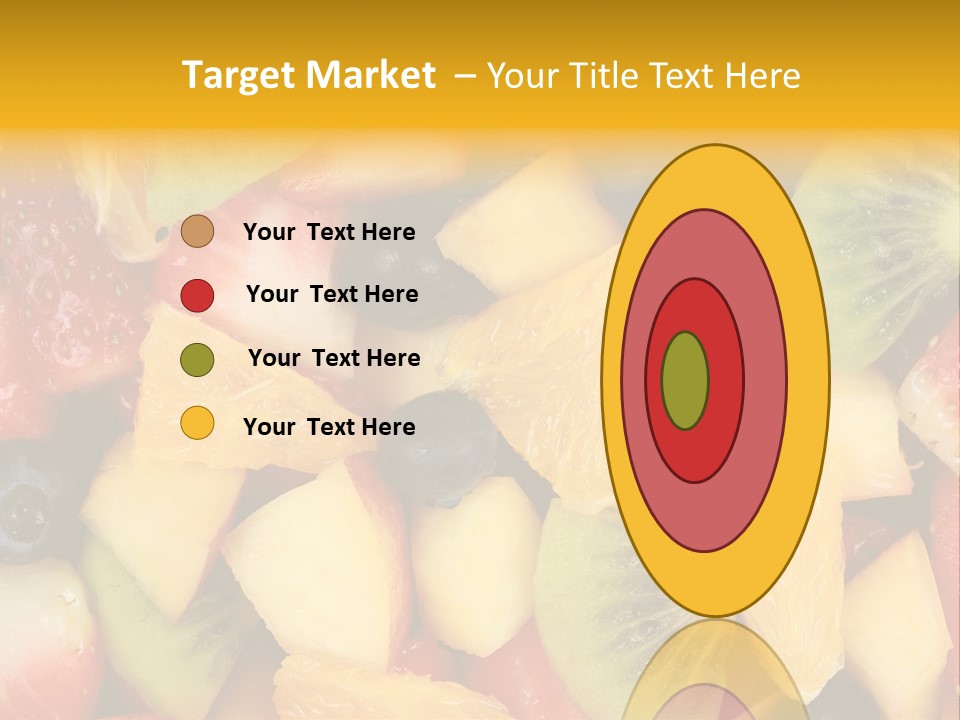 A Close Up Of A Bunch Of Fruit On A Table PowerPoint Template