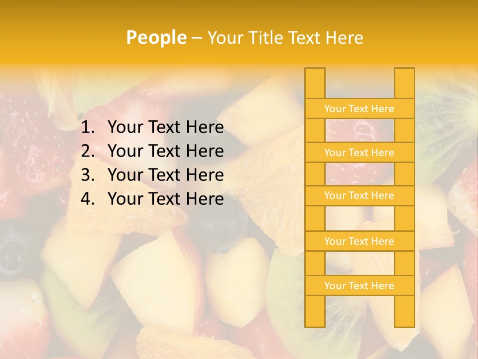 A Close Up Of A Bunch Of Fruit On A Table PowerPoint Template