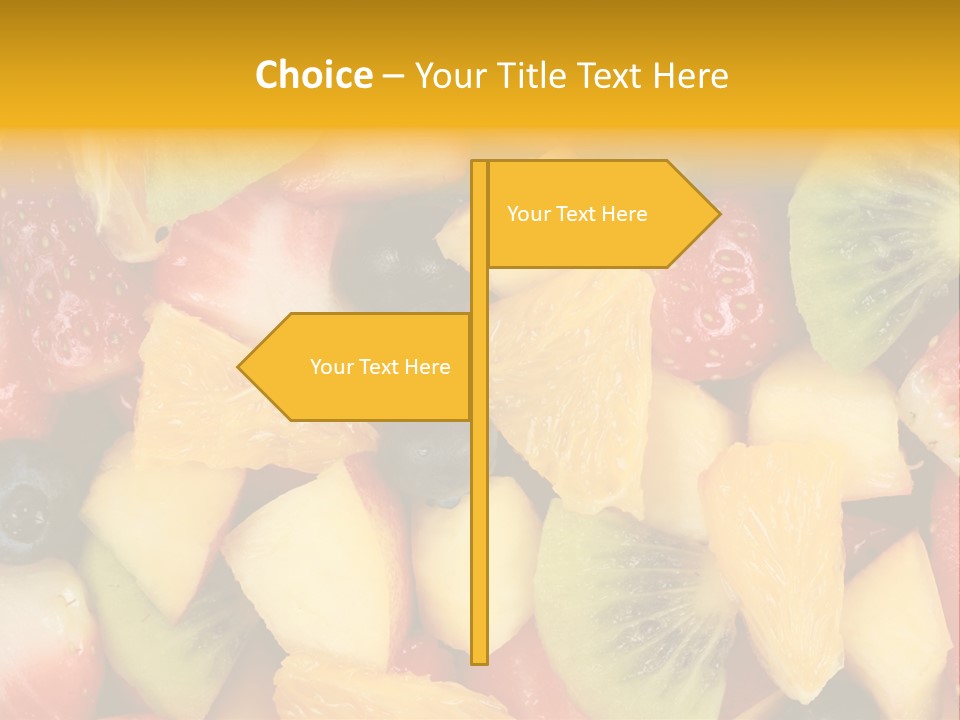 A Close Up Of A Bunch Of Fruit On A Table PowerPoint Template