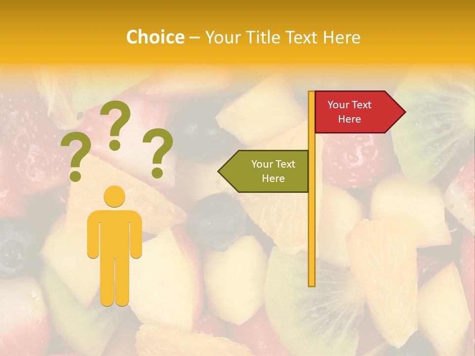 A Close Up Of A Bunch Of Fruit On A Table PowerPoint Template