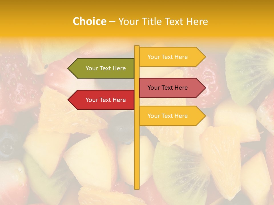 A Close Up Of A Bunch Of Fruit On A Table PowerPoint Template