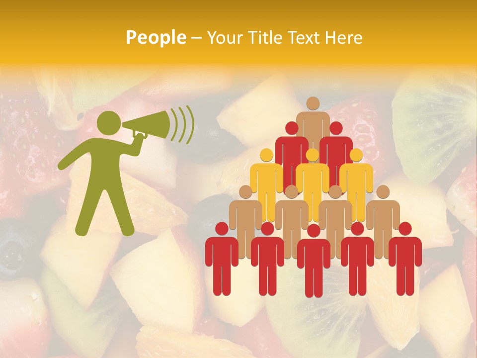 A Close Up Of A Bunch Of Fruit On A Table PowerPoint Template