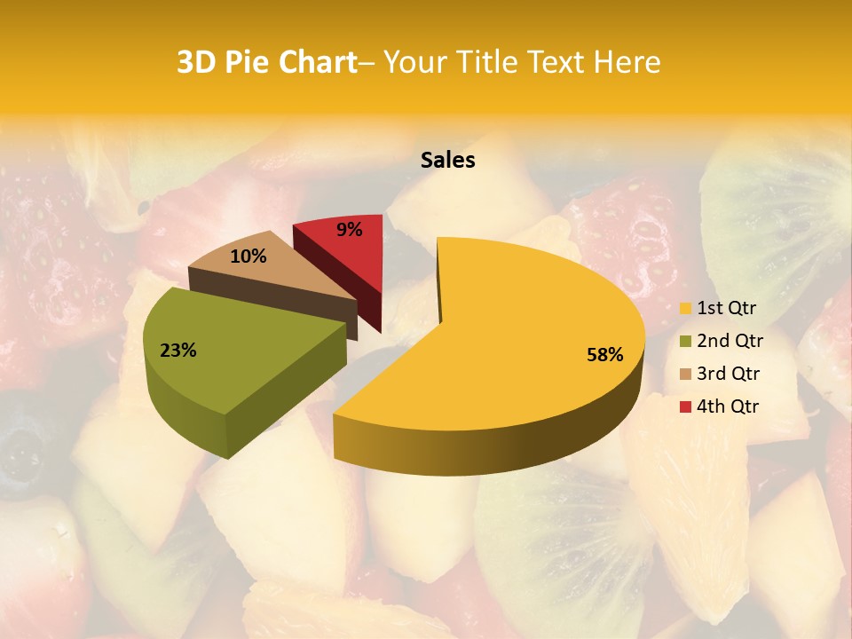 A Close Up Of A Bunch Of Fruit On A Table PowerPoint Template