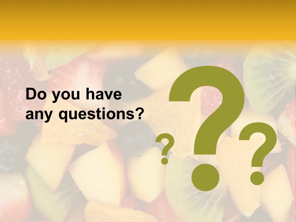 A Close Up Of A Bunch Of Fruit On A Table PowerPoint Template