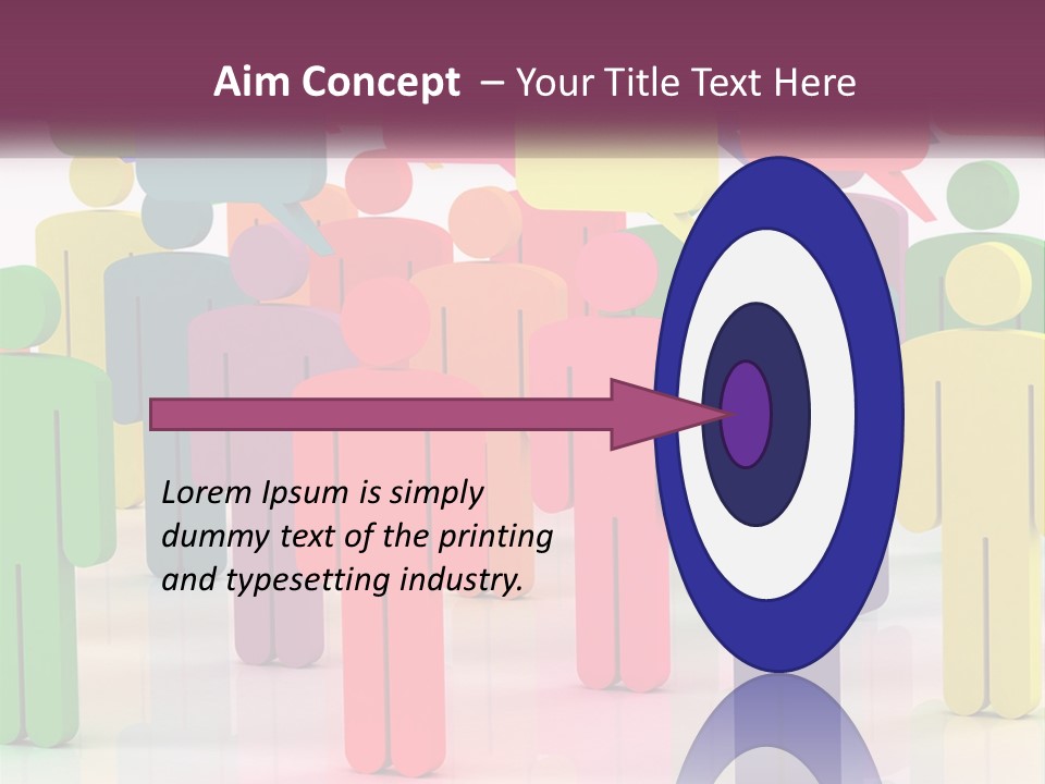 A Group Of Colorful People With Speech Bubbles PowerPoint Template