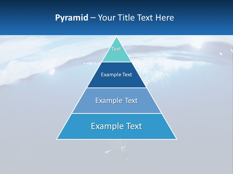 A Person Swimming In The Ocean With A Surfboard PowerPoint Template