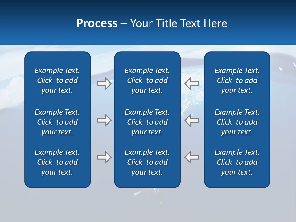 A Person Swimming In The Ocean With A Surfboard PowerPoint Template