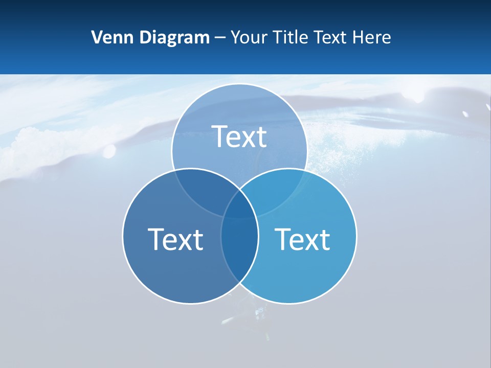 A Person Swimming In The Ocean With A Surfboard PowerPoint Template