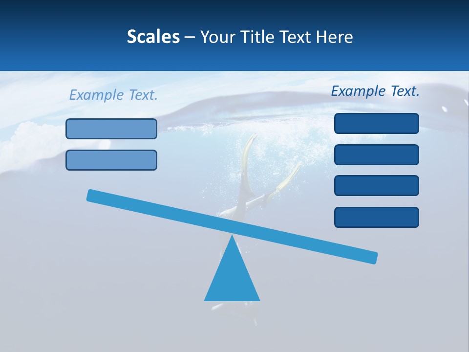 A Person Swimming In The Ocean With A Surfboard PowerPoint Template