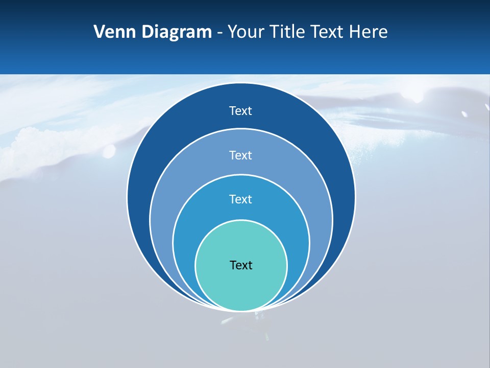A Person Swimming In The Ocean With A Surfboard PowerPoint Template