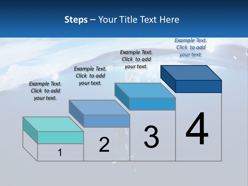 A Person Swimming In The Ocean With A Surfboard PowerPoint Template