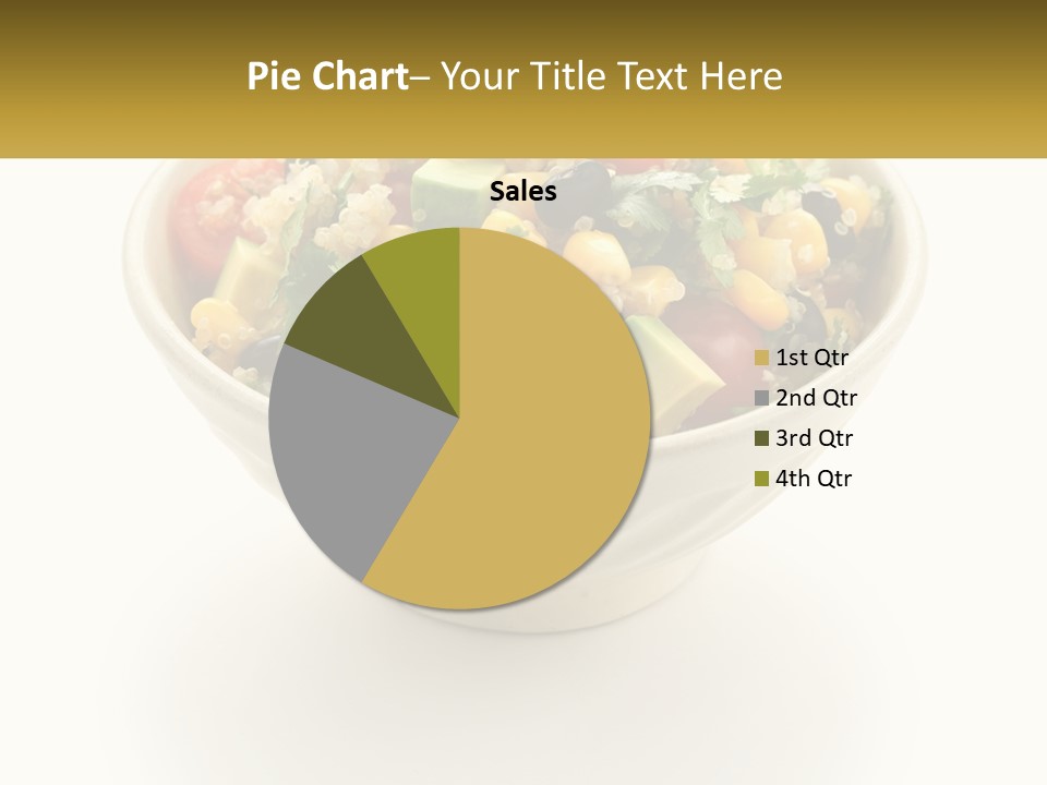 A Bowl Of Salad With A Name Tag On It PowerPoint Template