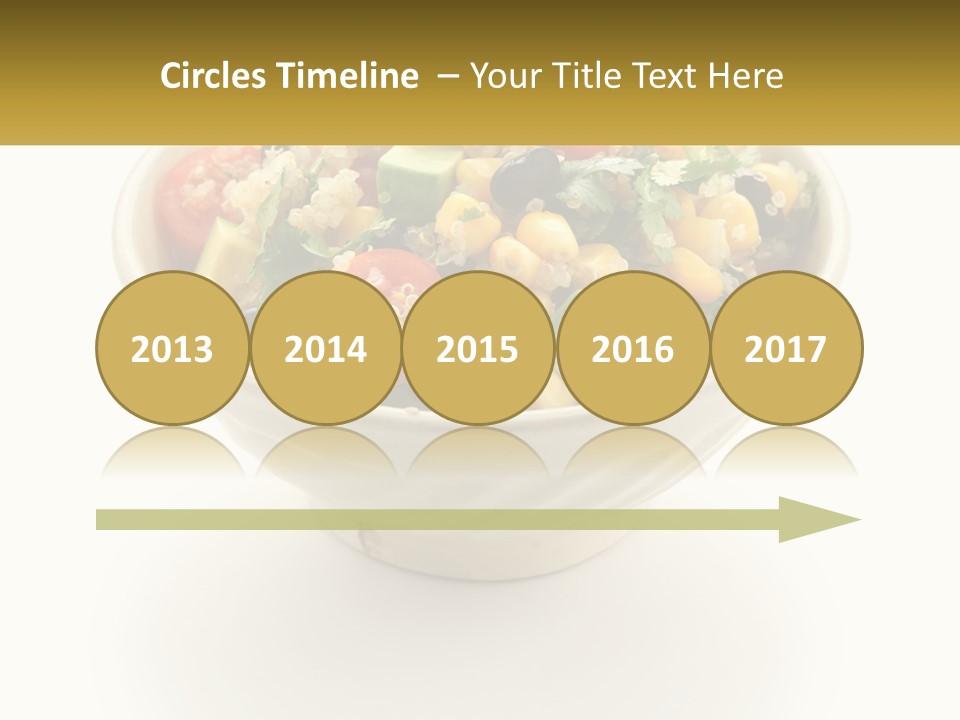 A Bowl Of Salad With A Name Tag On It PowerPoint Template