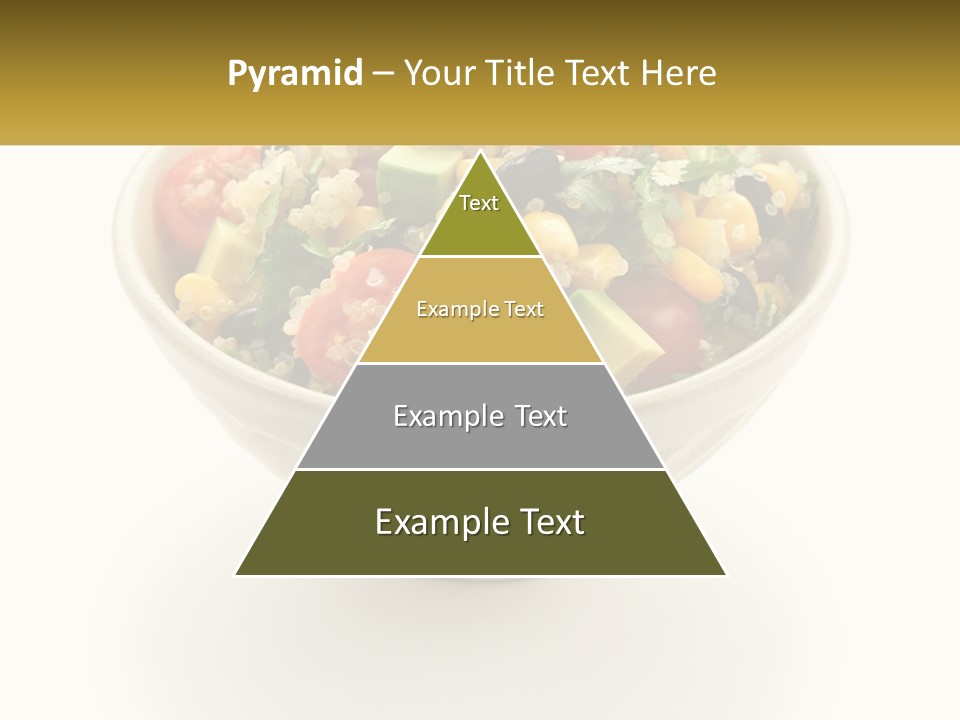 A Bowl Of Salad With A Name Tag On It PowerPoint Template