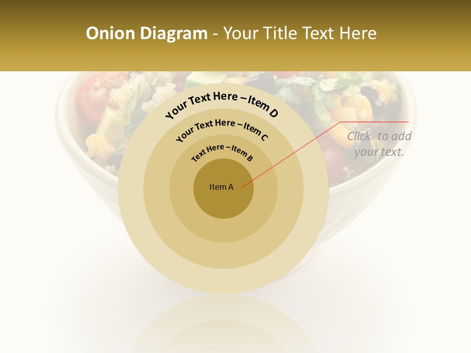 A Bowl Of Salad With A Name Tag On It PowerPoint Template