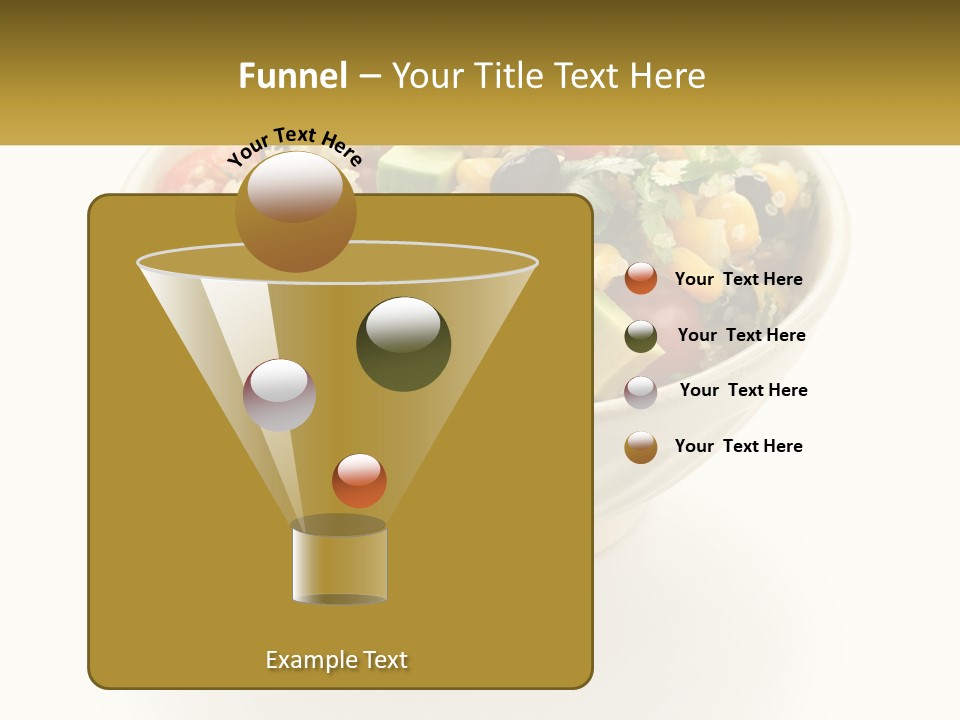 A Bowl Of Salad With A Name Tag On It PowerPoint Template