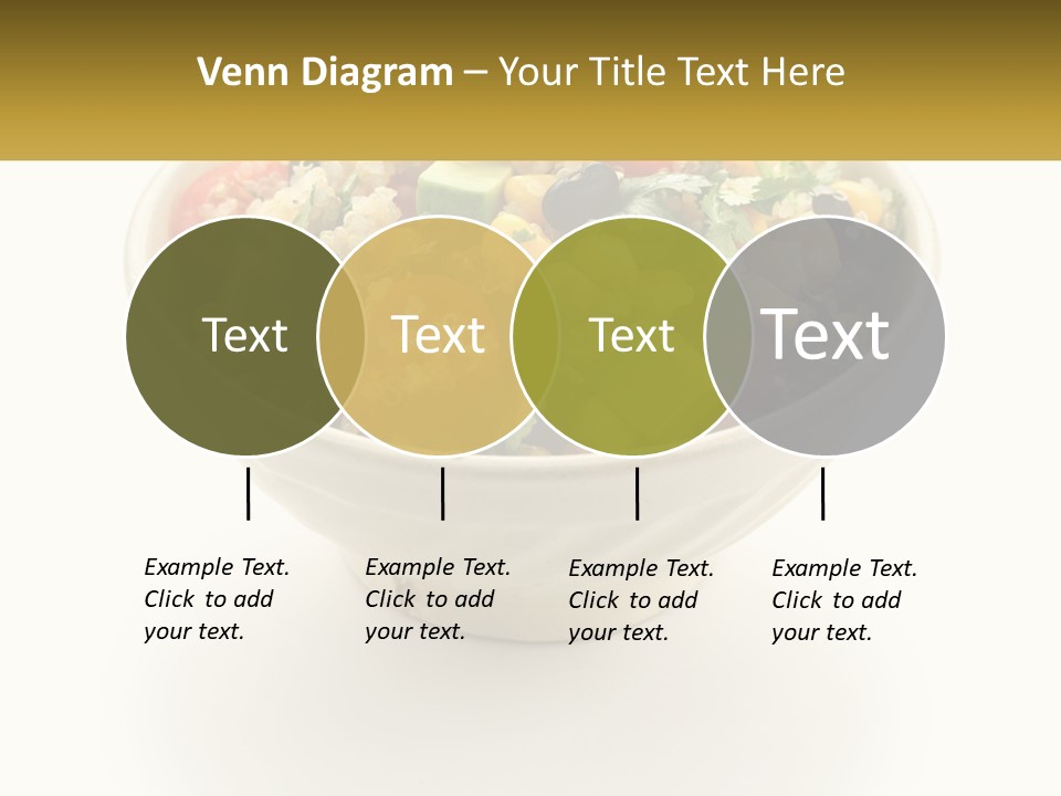 A Bowl Of Salad With A Name Tag On It PowerPoint Template
