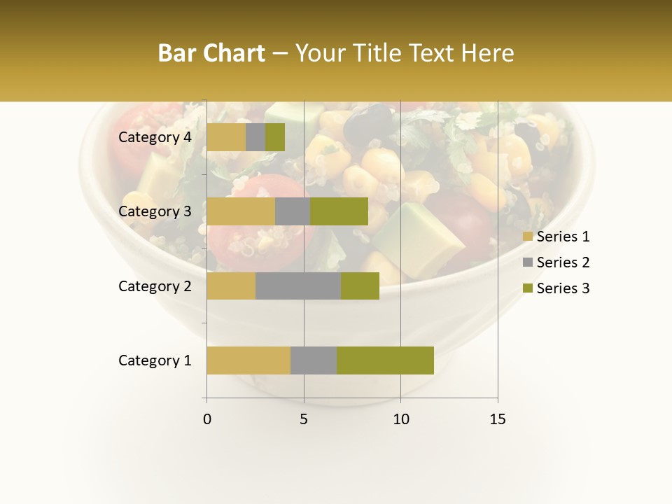 A Bowl Of Salad With A Name Tag On It PowerPoint Template