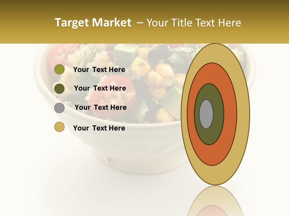A Bowl Of Salad With A Name Tag On It PowerPoint Template