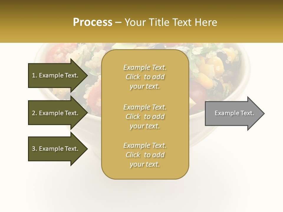 A Bowl Of Salad With A Name Tag On It PowerPoint Template