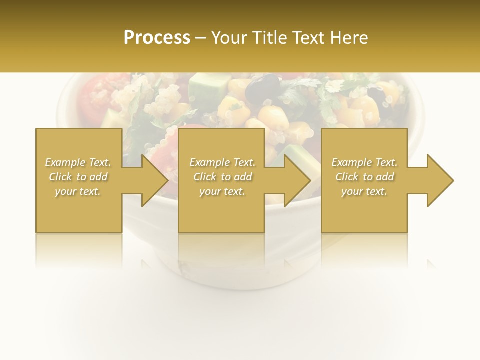 A Bowl Of Salad With A Name Tag On It PowerPoint Template