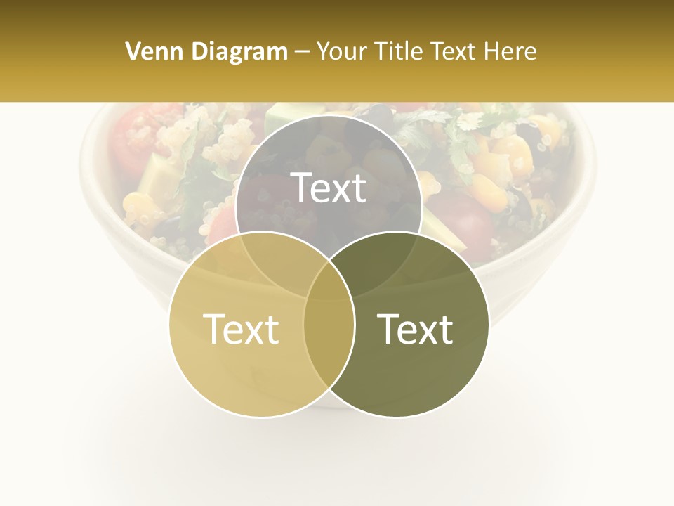 A Bowl Of Salad With A Name Tag On It PowerPoint Template