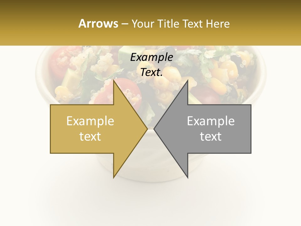 A Bowl Of Salad With A Name Tag On It PowerPoint Template