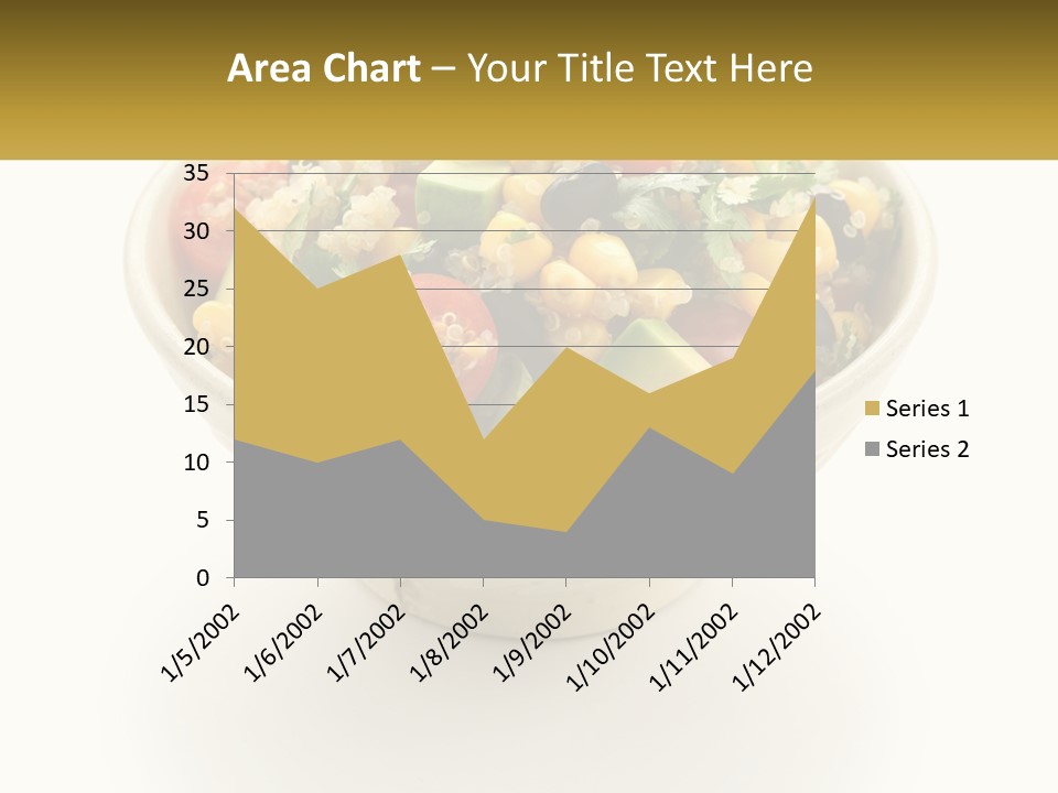 A Bowl Of Salad With A Name Tag On It PowerPoint Template