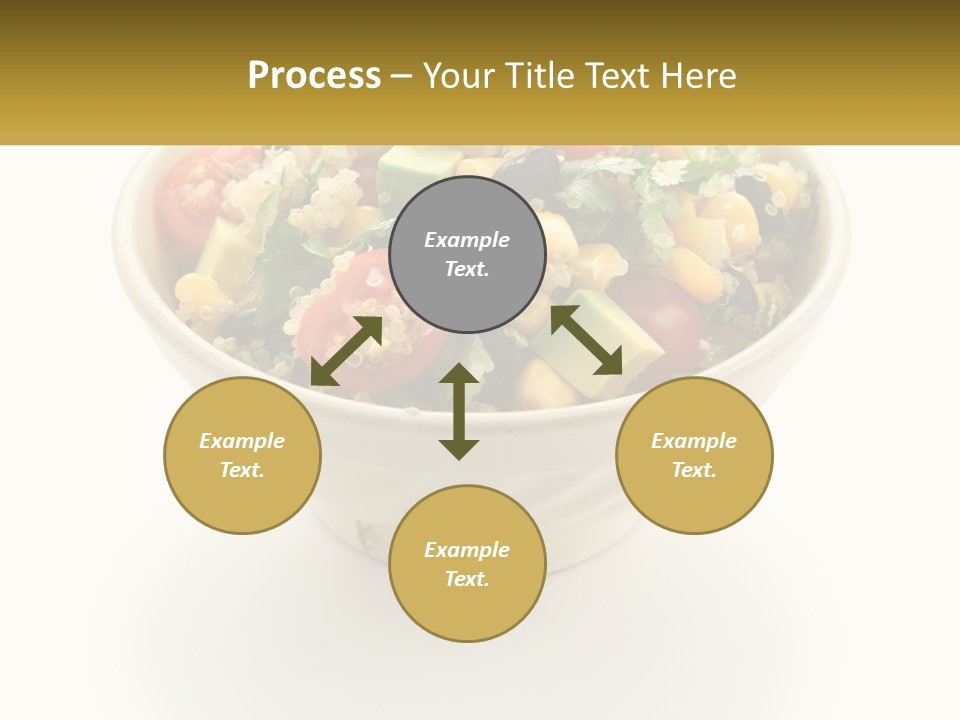 A Bowl Of Salad With A Name Tag On It PowerPoint Template