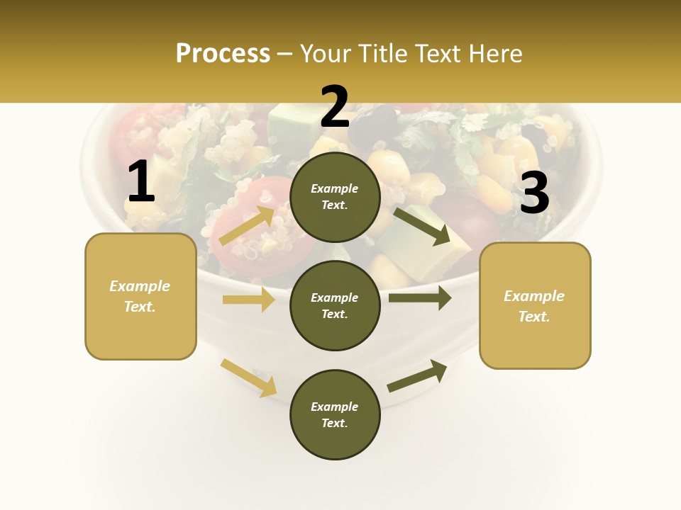 A Bowl Of Salad With A Name Tag On It PowerPoint Template