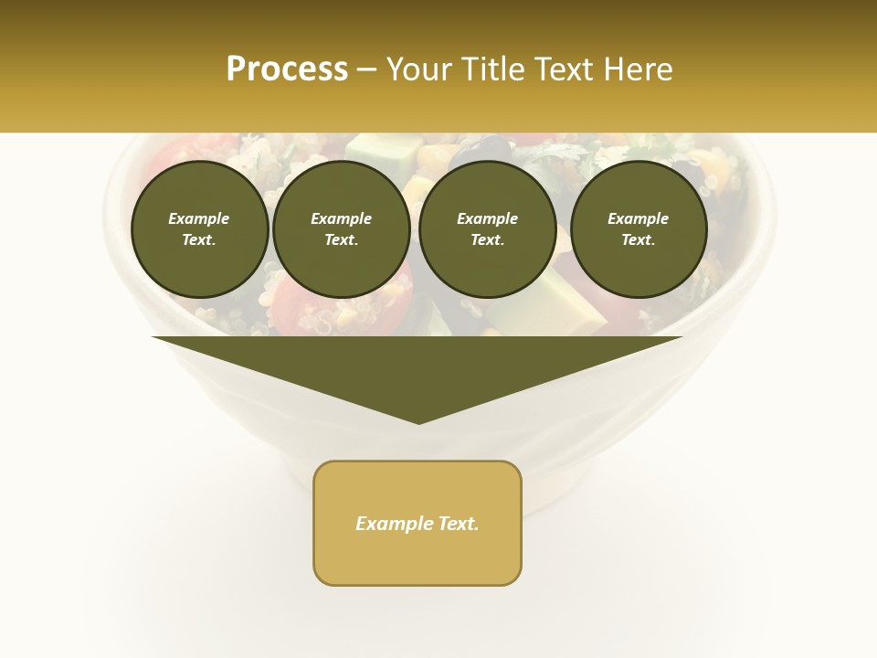 A Bowl Of Salad With A Name Tag On It PowerPoint Template