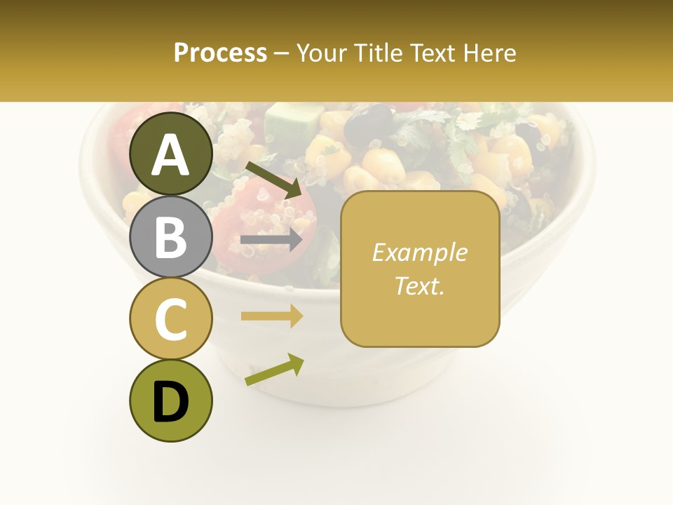 A Bowl Of Salad With A Name Tag On It PowerPoint Template