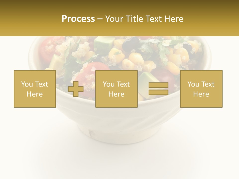 A Bowl Of Salad With A Name Tag On It PowerPoint Template