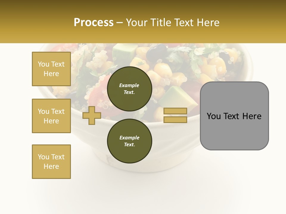 A Bowl Of Salad With A Name Tag On It PowerPoint Template