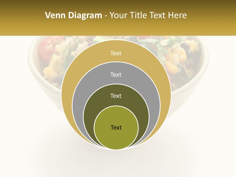 A Bowl Of Salad With A Name Tag On It PowerPoint Template