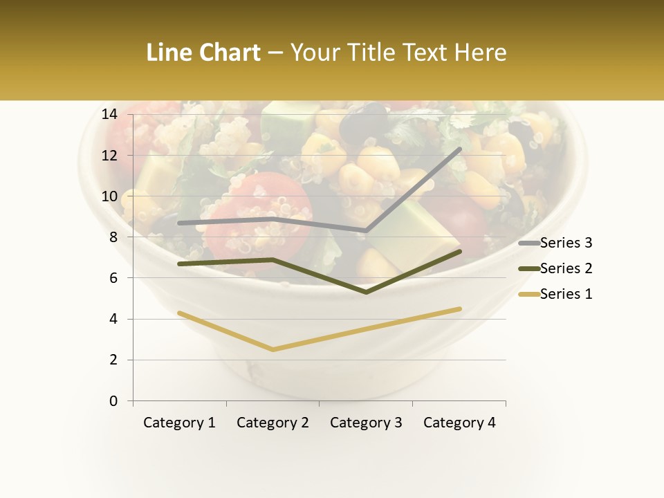 A Bowl Of Salad With A Name Tag On It PowerPoint Template