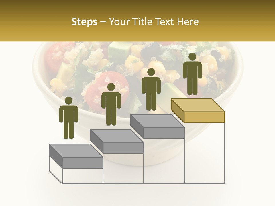 A Bowl Of Salad With A Name Tag On It PowerPoint Template