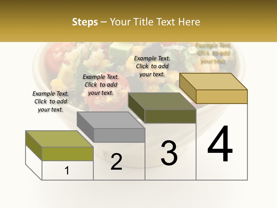 A Bowl Of Salad With A Name Tag On It PowerPoint Template