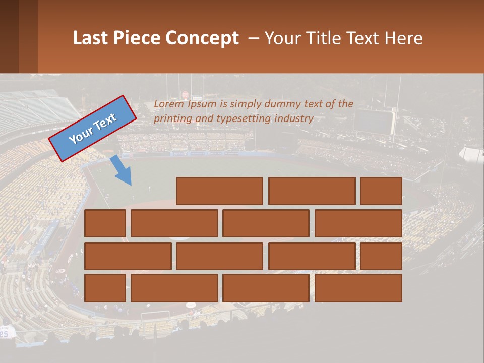 An Aerial View Of A Professional Baseball Stadium PowerPoint Template