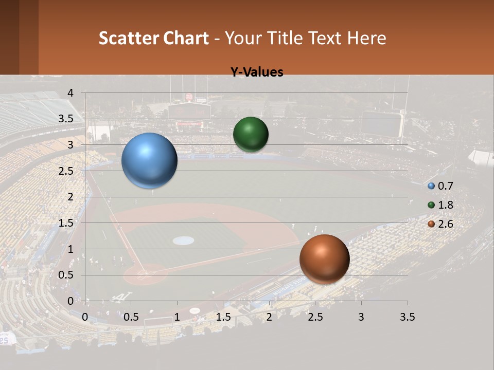 An Aerial View Of A Professional Baseball Stadium PowerPoint Template
