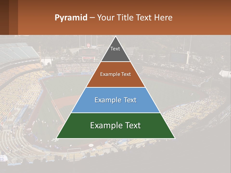 An Aerial View Of A Professional Baseball Stadium PowerPoint Template