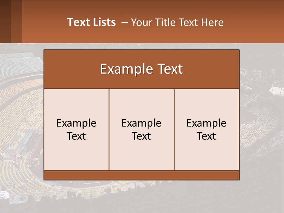An Aerial View Of A Professional Baseball Stadium PowerPoint Template