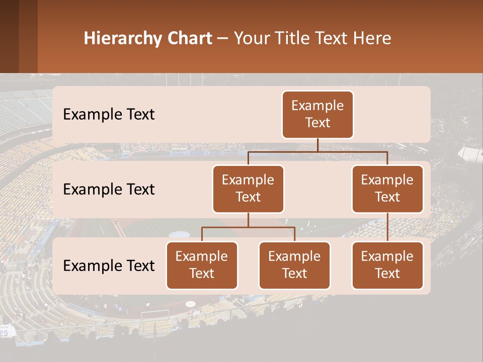 An Aerial View Of A Professional Baseball Stadium PowerPoint Template