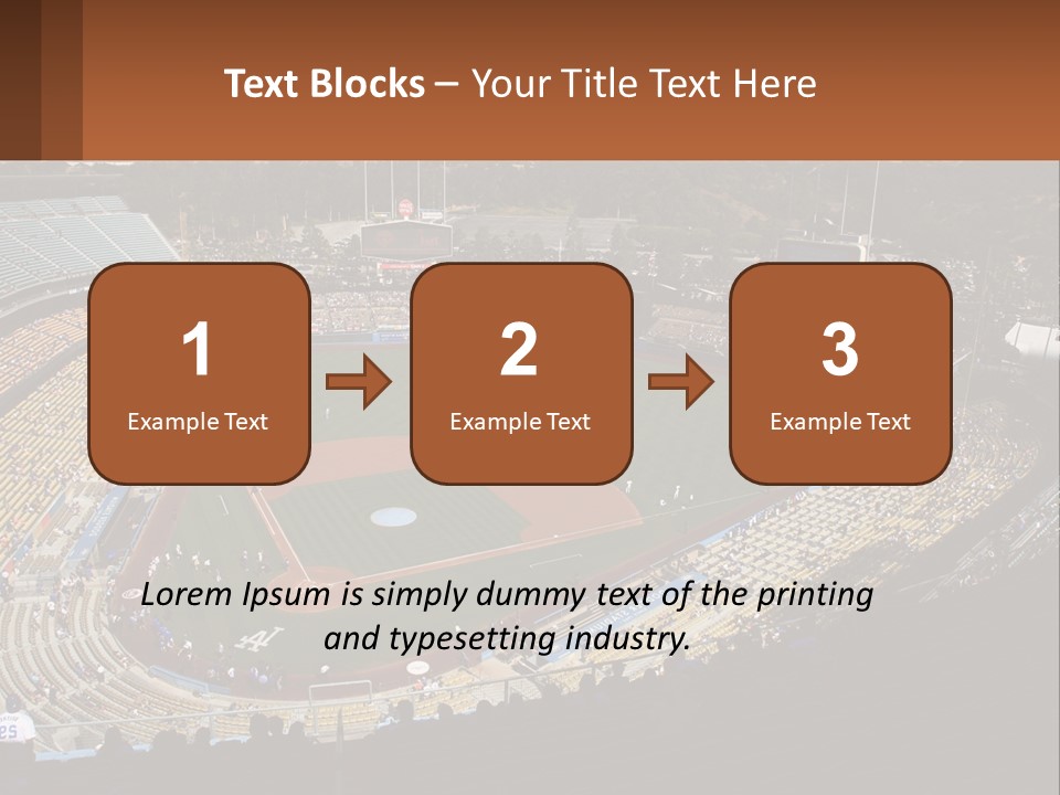 An Aerial View Of A Professional Baseball Stadium PowerPoint Template