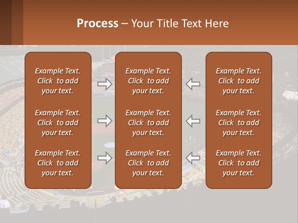 An Aerial View Of A Professional Baseball Stadium PowerPoint Template