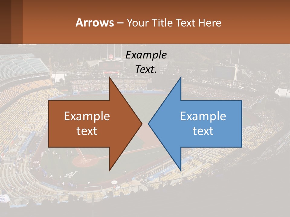 An Aerial View Of A Professional Baseball Stadium PowerPoint Template
