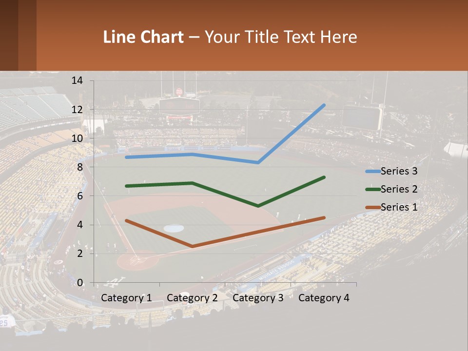An Aerial View Of A Professional Baseball Stadium PowerPoint Template