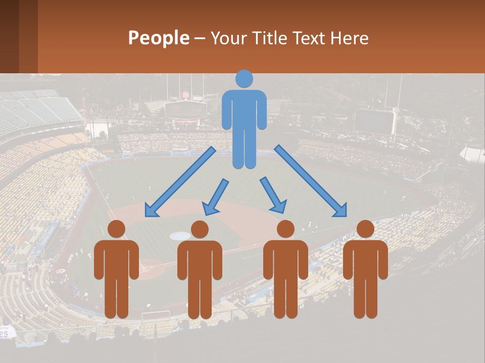 An Aerial View Of A Professional Baseball Stadium PowerPoint Template
