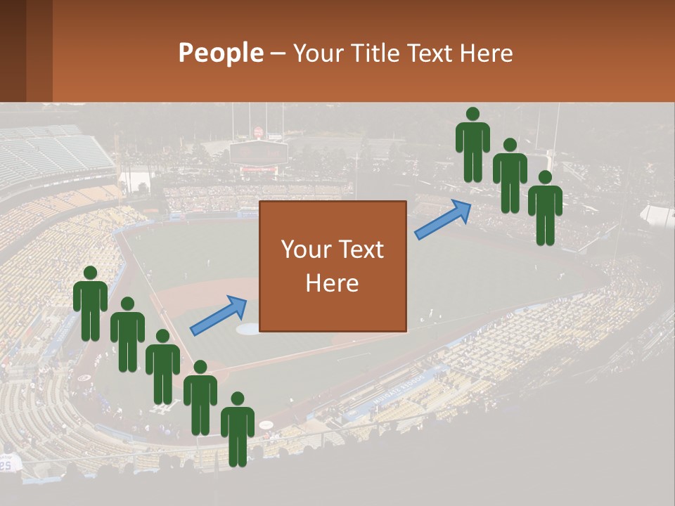 An Aerial View Of A Professional Baseball Stadium PowerPoint Template