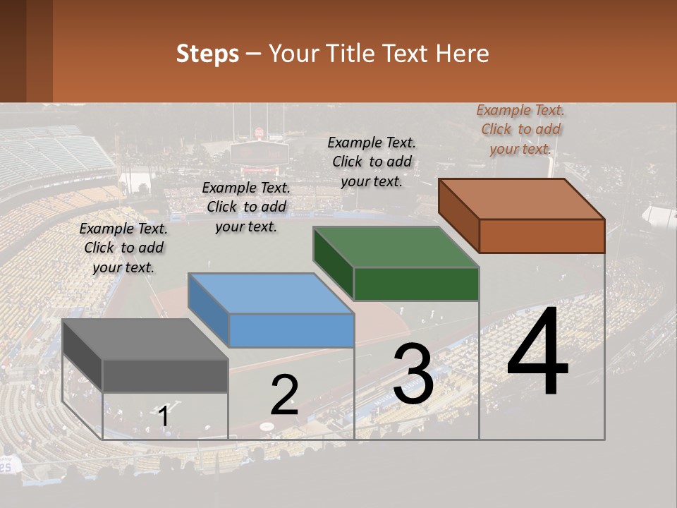 An Aerial View Of A Professional Baseball Stadium PowerPoint Template